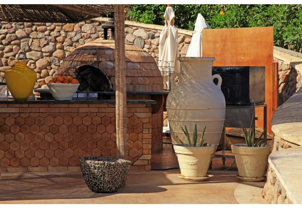 Horno eléctrico en el jardín: instalación y sitio