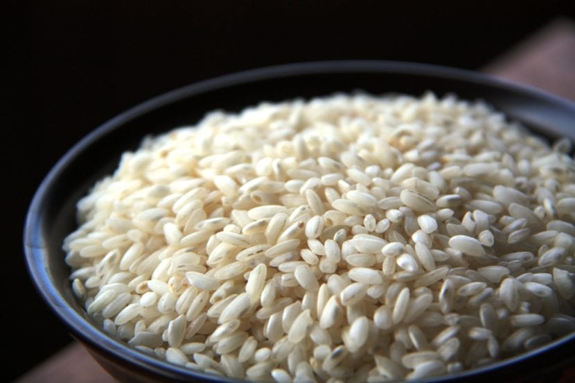 Granos de arroz Carnaroli