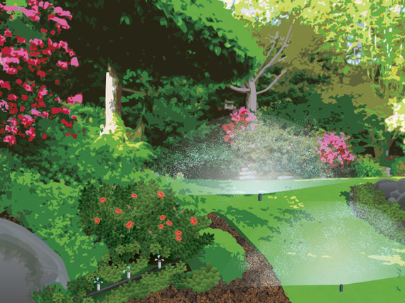 El jardín en vacaciones